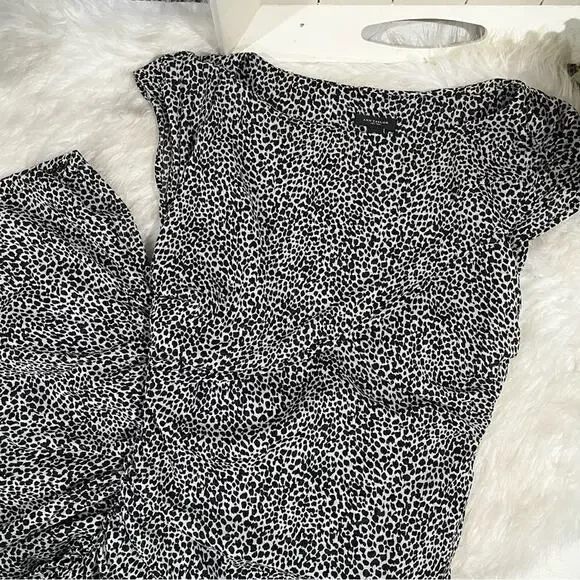 NEW Ann Taylor Silk Classic Ruched Draped Tailored Hourglass City Pencil Dress 0 - Picture 8 of 16